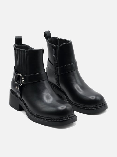 Bottines zippées - C M - Kiabi