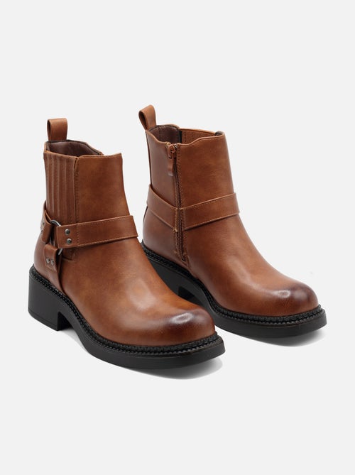 Bottines zippées - Kiabi