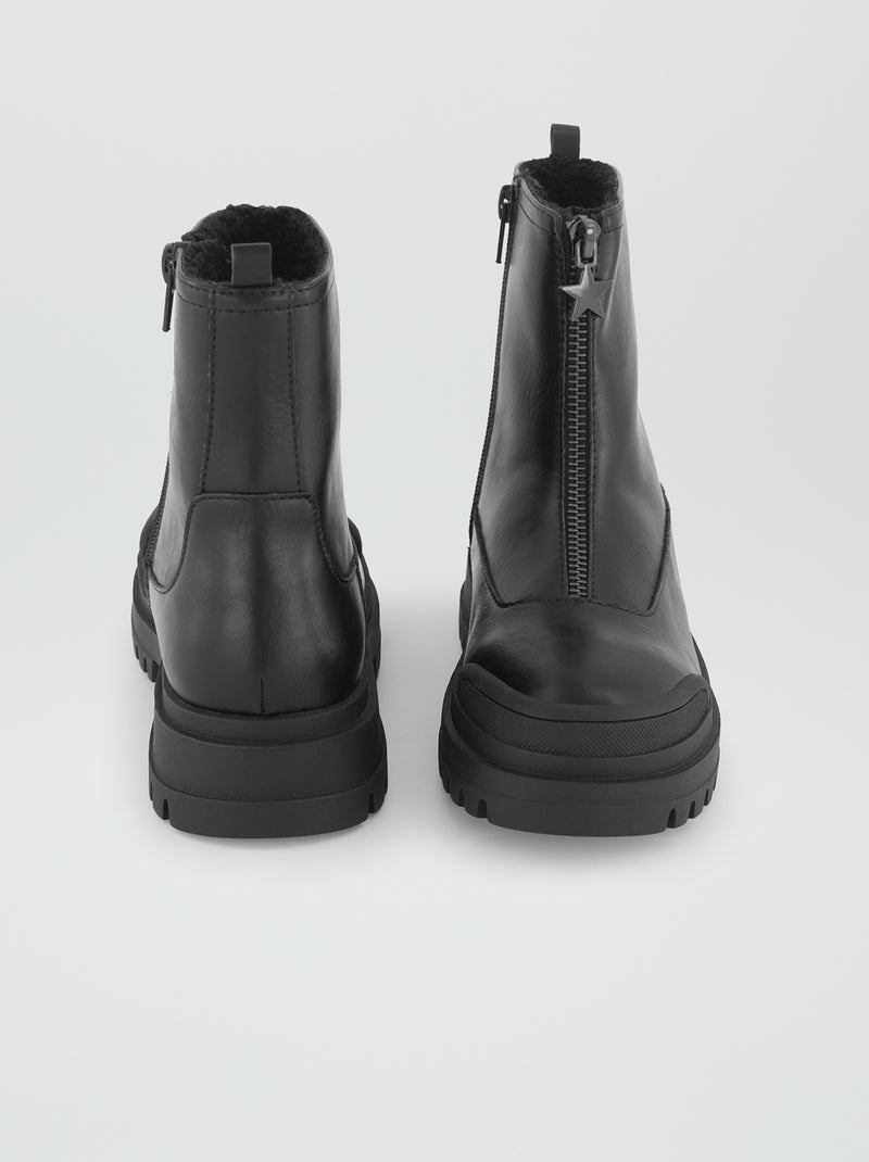 Bottes D'équitation Courtes Noires Rhinegold - Occasion Zippées