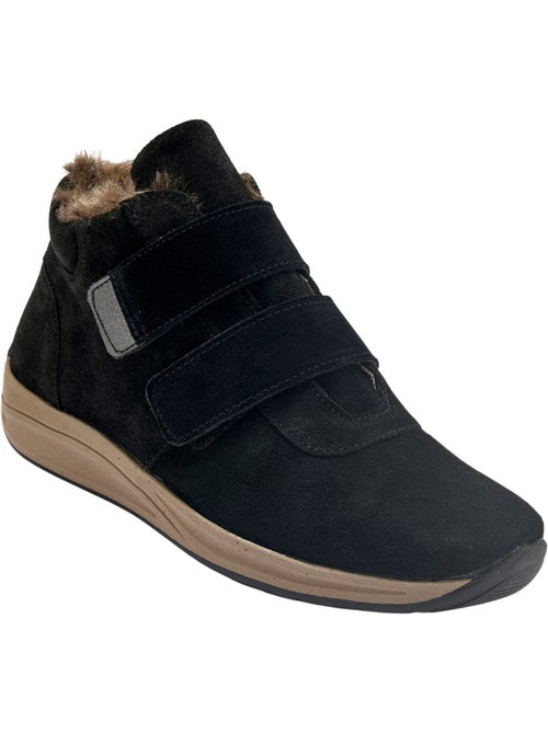Botts scratchs cuir velours - PEDICONFORT - Kiabi