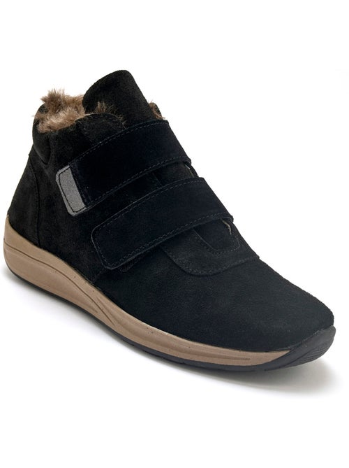 Botts scratchs cuir velours - PEDICONFORT - Kiabi
