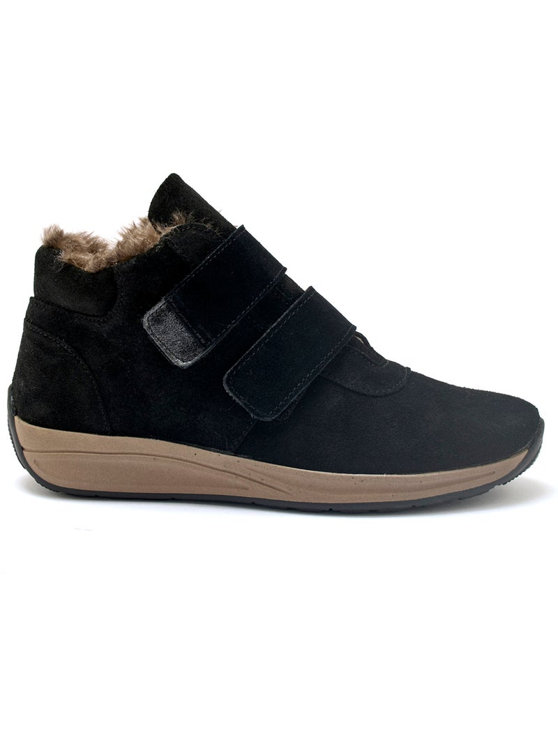 Botts scratchs cuir velours - PEDICONFORT Noir Noir - Kiabi