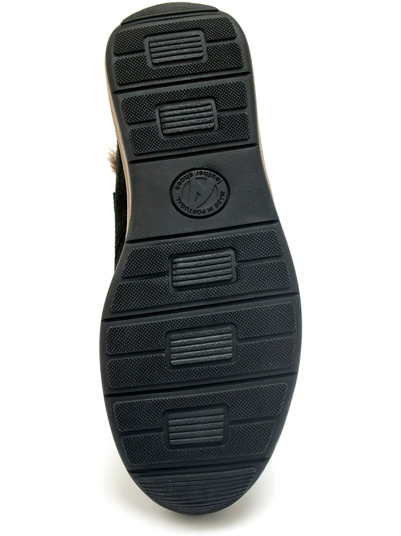 Botts scratchs cuir velours - PEDICONFORT Noir Noir - Kiabi