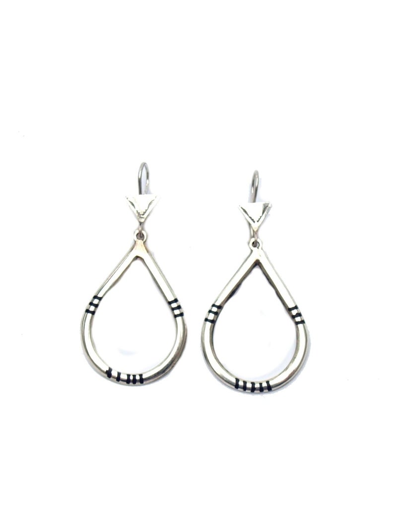 Boucle d'oreille en argent artisanat touareg Argenté - Kiabi