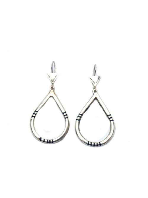Boucle d'oreille en argent artisanat touareg, Bijoucolor - Kiabi