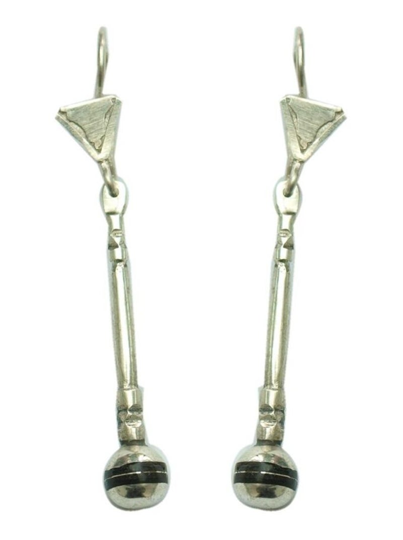 Boucle d'oreille ethnique en argent Argenté - Kiabi