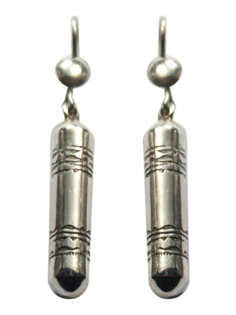 boucle d'oreille ethnique touareg argent Argenté - Kiabi