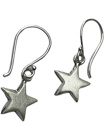 Boucle d'oreille pendante forme étoile