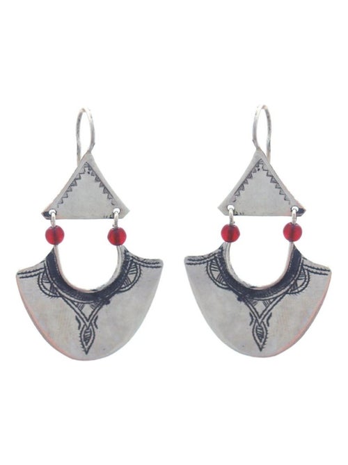 Boucle d'oreille touareg feuille, Bijoucolor - Kiabi