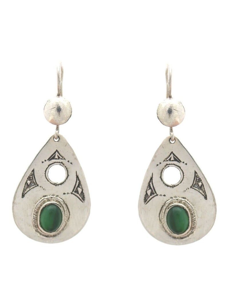 Boucle d'oreille touareg goutte Argenté - Kiabi