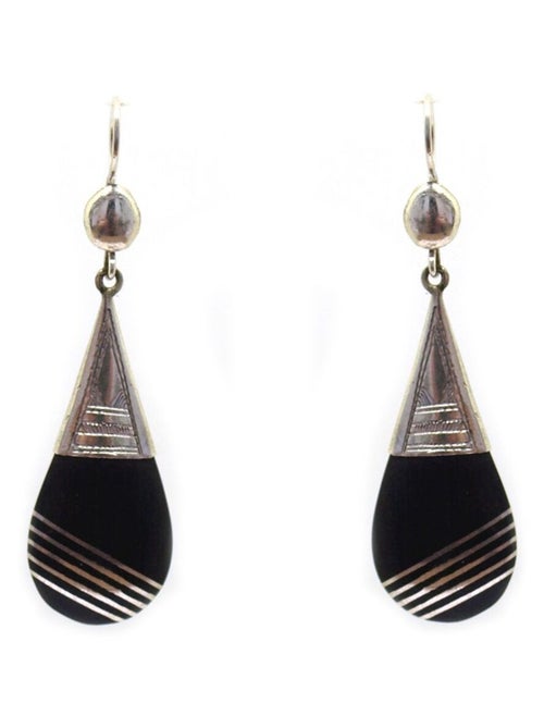 Boucle d'oreille touareg goutte ébène - Kiabi