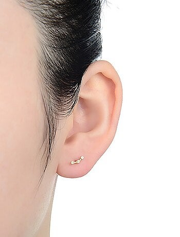 Boucles D'oreilles Pendantes En Vermeil 18K Sur Argent 925 - Fermoir Dormeuse - Neuf Avec étiquettes
