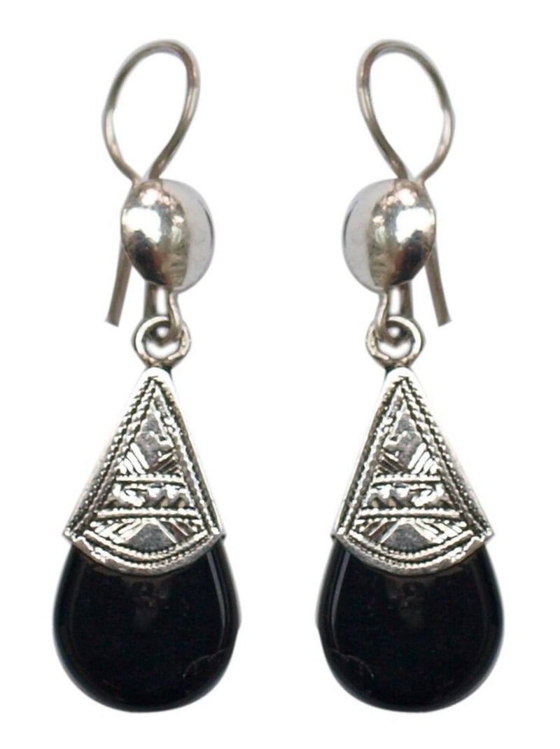 Boucles d'oreille argent ethnique Argenté - Kiabi