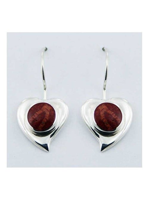 Boucles d'oreille coeur gorgone - Kiabi