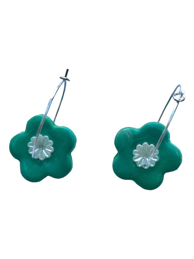 Boucles D'oreilles Créoles 30 Mm Plaqué Or 18k - Neuf Avec étiquettes