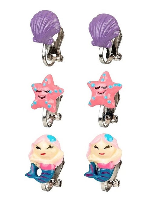 Boucles d'oreille Sirène, 3 paires - Kiabi