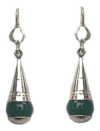 boucles d'oreille touareg verte