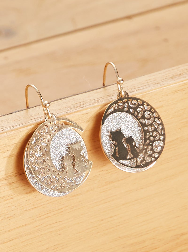 Boucles d'oreilles à strass Doré - Kiabi
