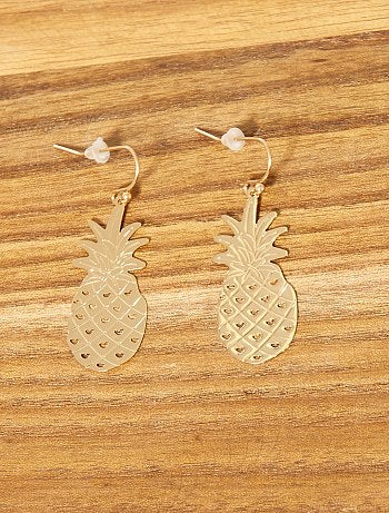 Boucles d'oreilles 'ananas' - Kiabi