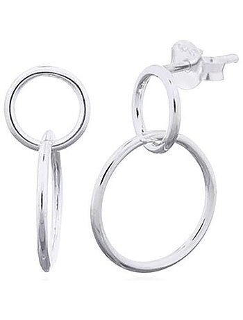 Boucles d'oreilles argent cercles