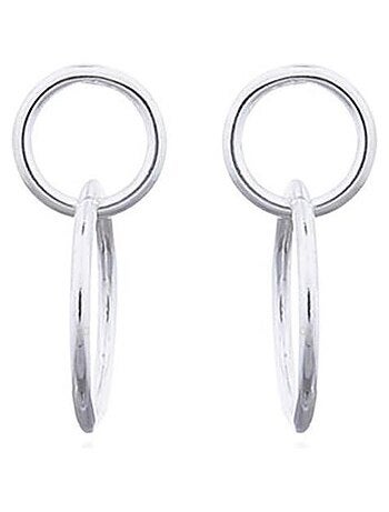 Boucles d'oreilles argent cercles