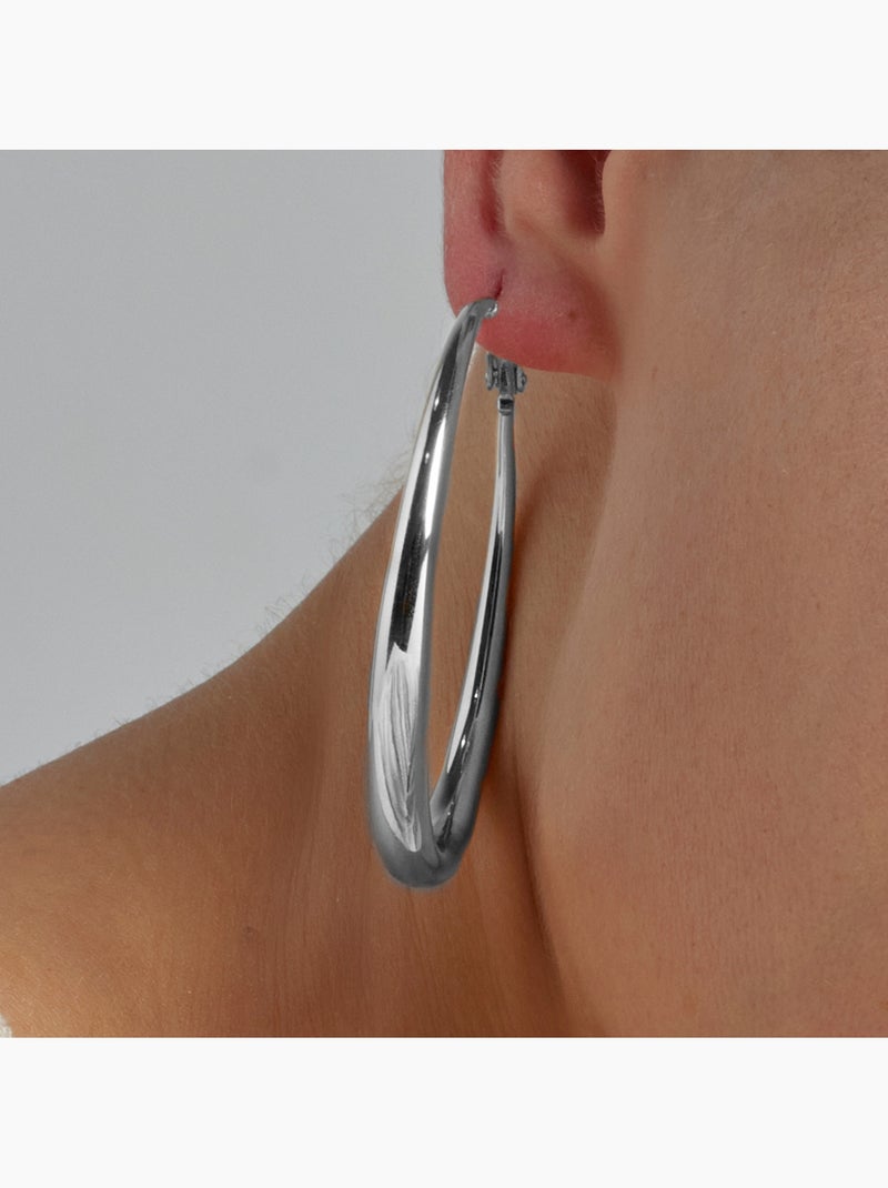 Boucles d'oreilles argentées Luxenter - Axeir Gris - Kiabi