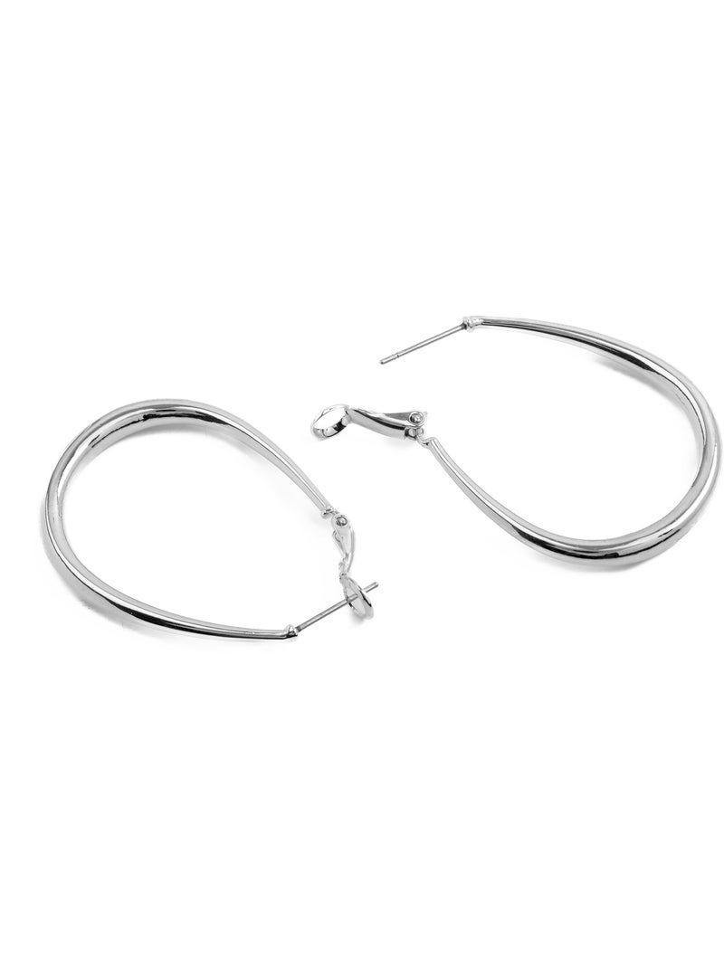 Boucles d'oreilles argentées Luxenter - Axeir Gris - Kiabi