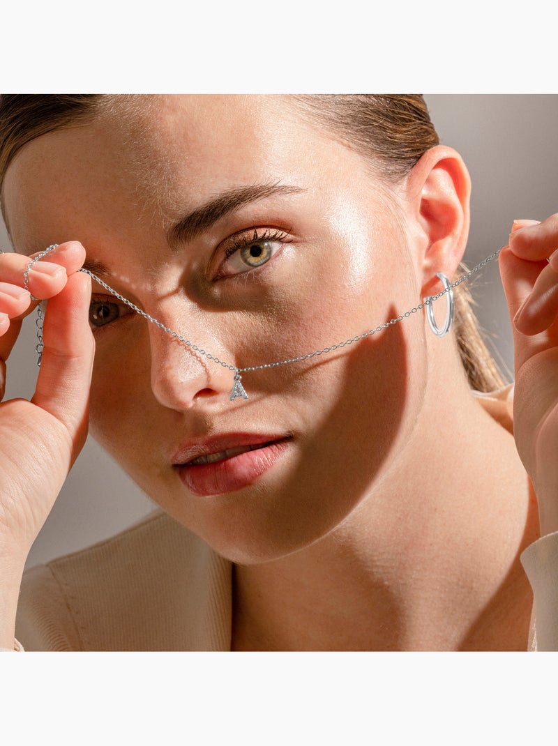 Boucles d'oreilles argentées Luxenter - Basem Gris - Kiabi