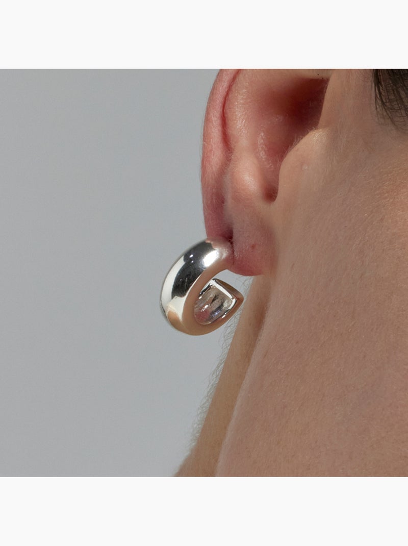 Boucles d'oreilles argentées Luxenter - Dalra Gris - Kiabi