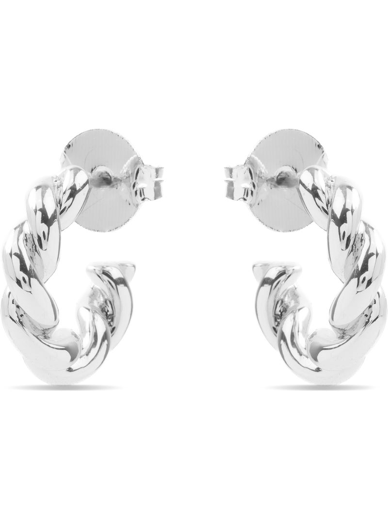 Boucles d'oreilles argentées Luxenter - Izo Gris - Kiabi