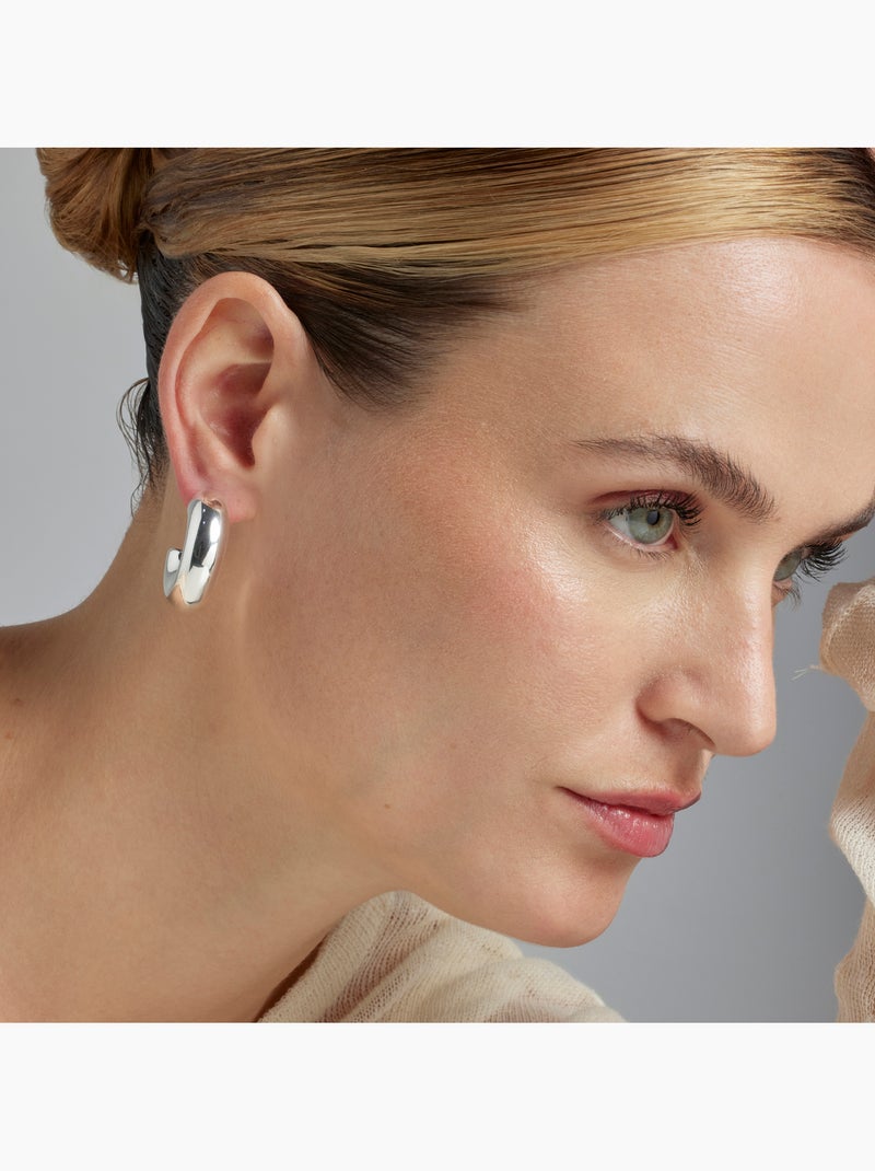 Boucles d'oreilles argentées Luxenter - Meibe Gris - Kiabi