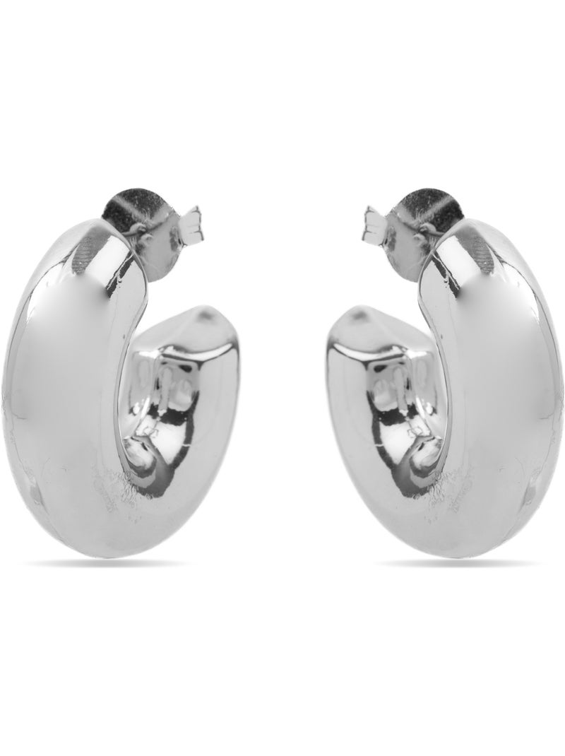 Boucles d'oreilles argentées Luxenter - Meibe Gris - Kiabi