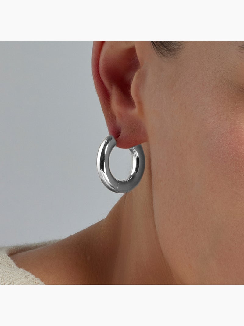 Boucles d'oreilles argentées Luxenter - Saura Gris - Kiabi