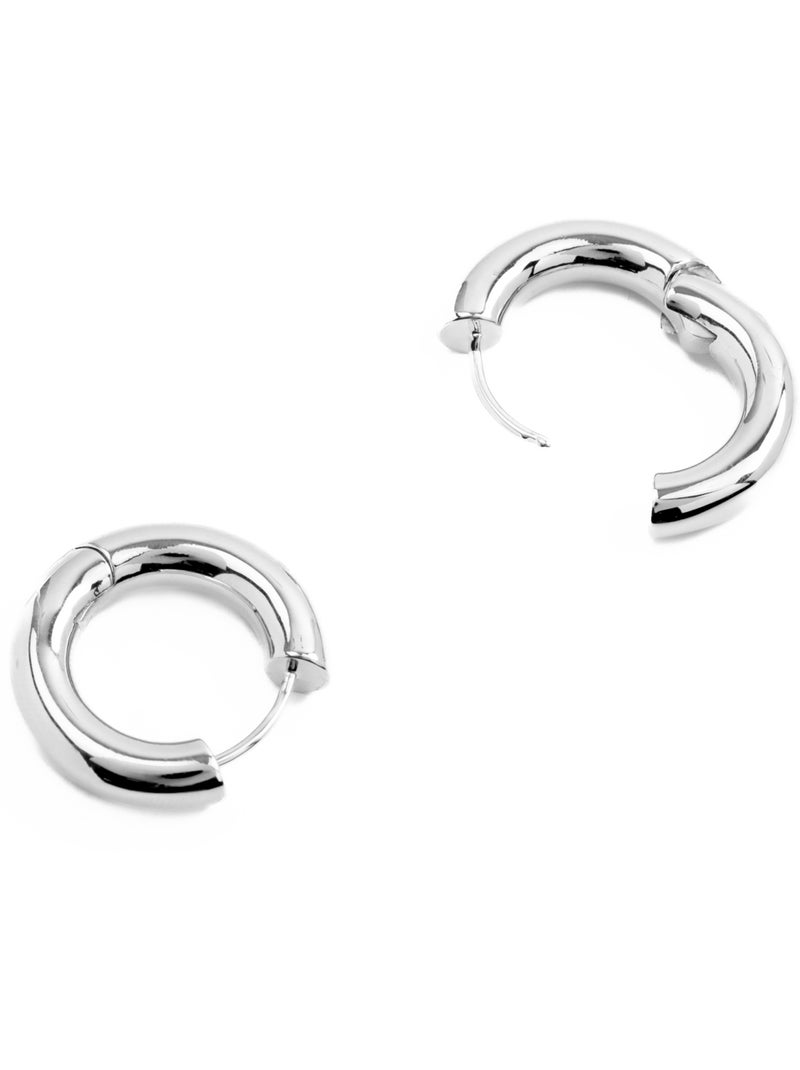 Boucles d'oreilles argentées Luxenter - Saura Gris - Kiabi
