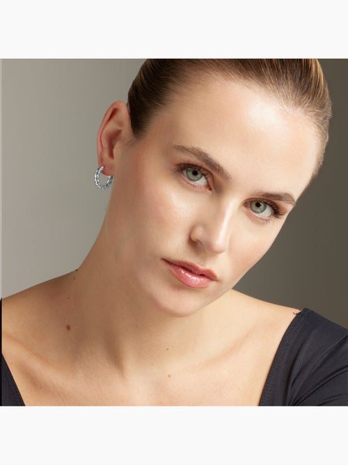 Boucles d'oreilles argentées Luxenter - Tansit - Kiabi