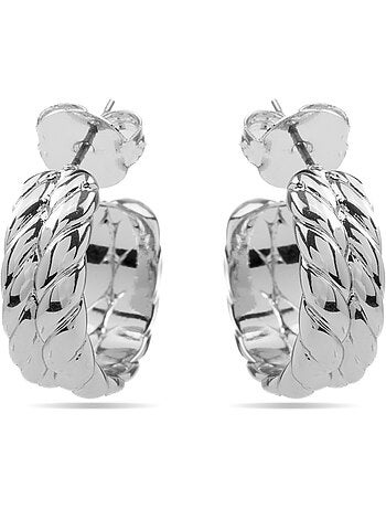 Boucles d'oreilles argentées Luxenter - Thety