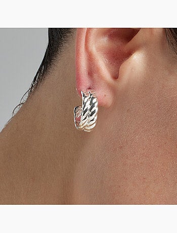 Boucles d'oreilles argentées Luxenter - Thety