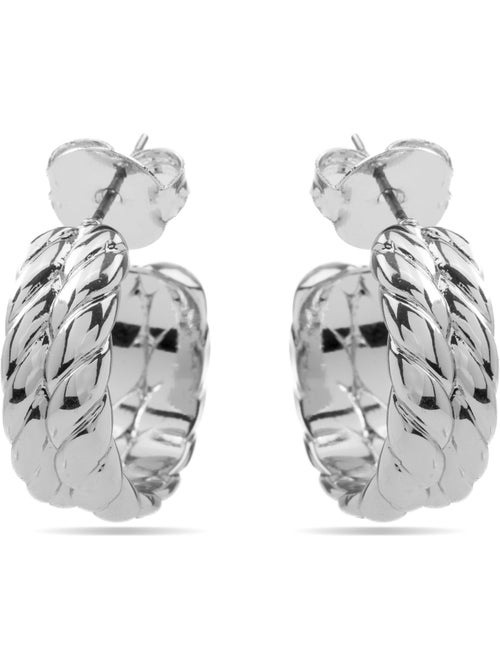 Boucles d'oreilles argentées Luxenter - Thety - Kiabi