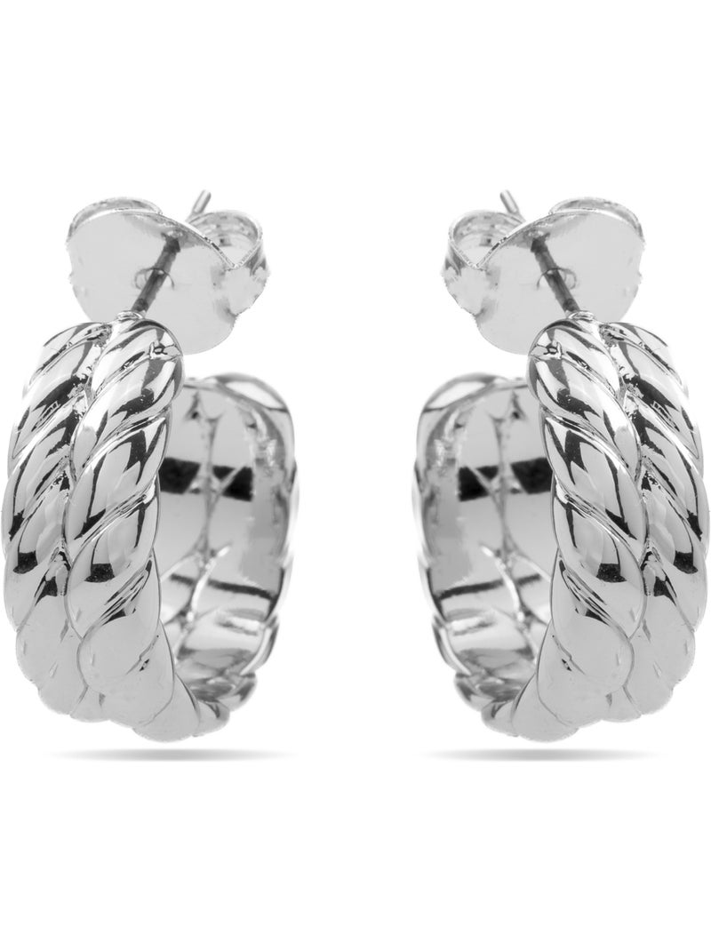 Boucles d'oreilles argentées Luxenter - Thety Argent - Kiabi
