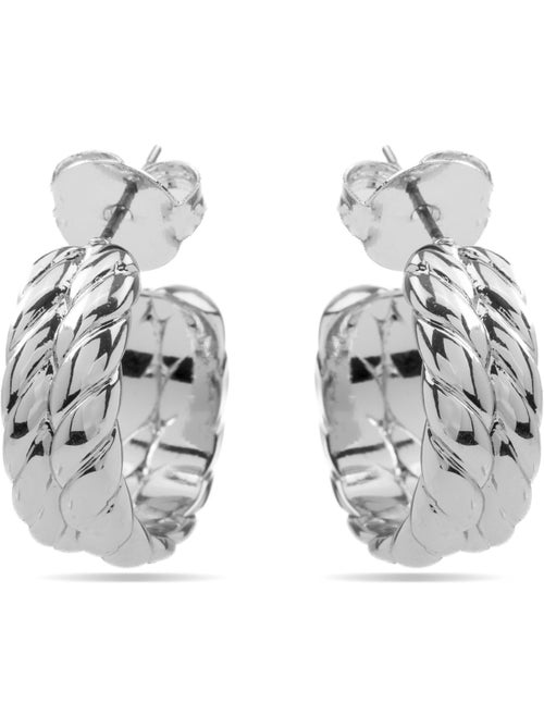 Boucles d'oreilles argentées Luxenter - Thety - Kiabi