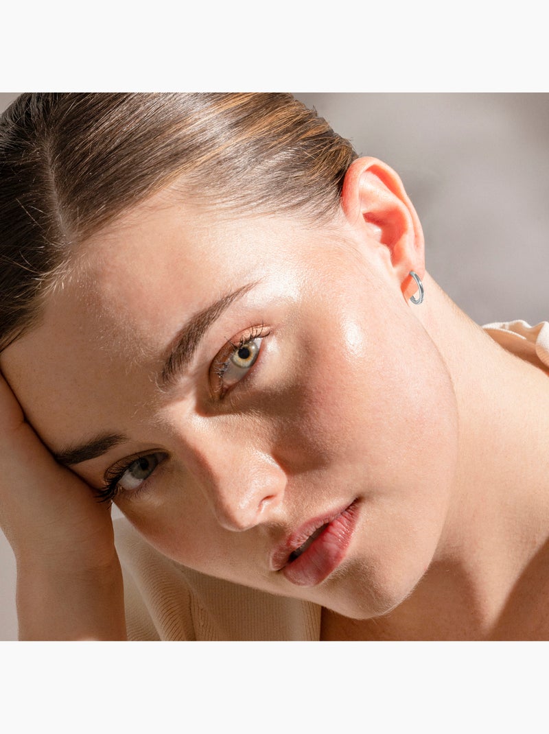 Boucles d'oreilles argentées Luxenter - Viaga Gris - Kiabi