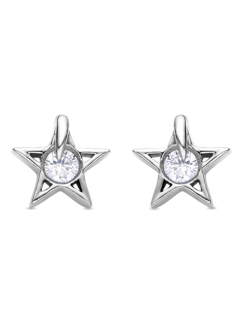 Boucles d'oreilles argentées Luxenter Faria - Kiabi