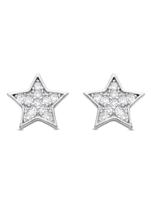 Boucles d'oreilles argentées Luxenter Fayu - Kiabi