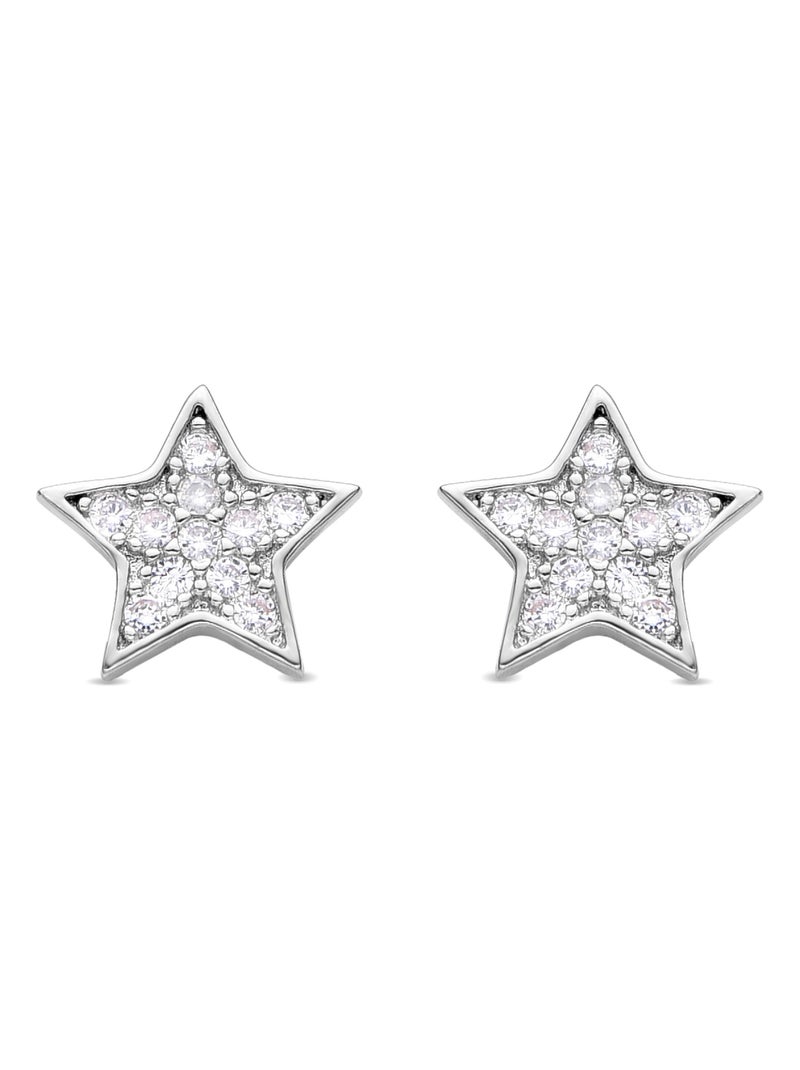 Boucles d'oreilles argentées Luxenter Fayu Argent - Kiabi
