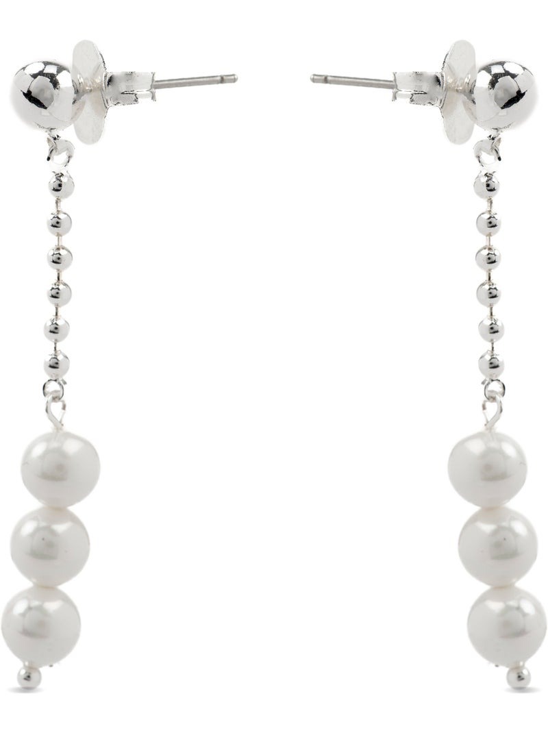 Boucles d'oreilles argentées Luxenter Galdin Argent - Kiabi