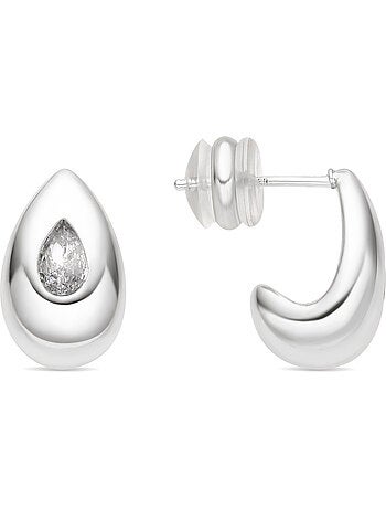 Boucles d'oreilles argentées Luxenter Garai
