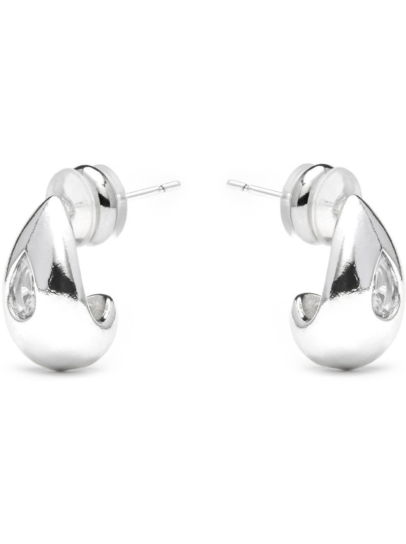 Boucles d'oreilles argentées Luxenter Garai Argent - Kiabi
