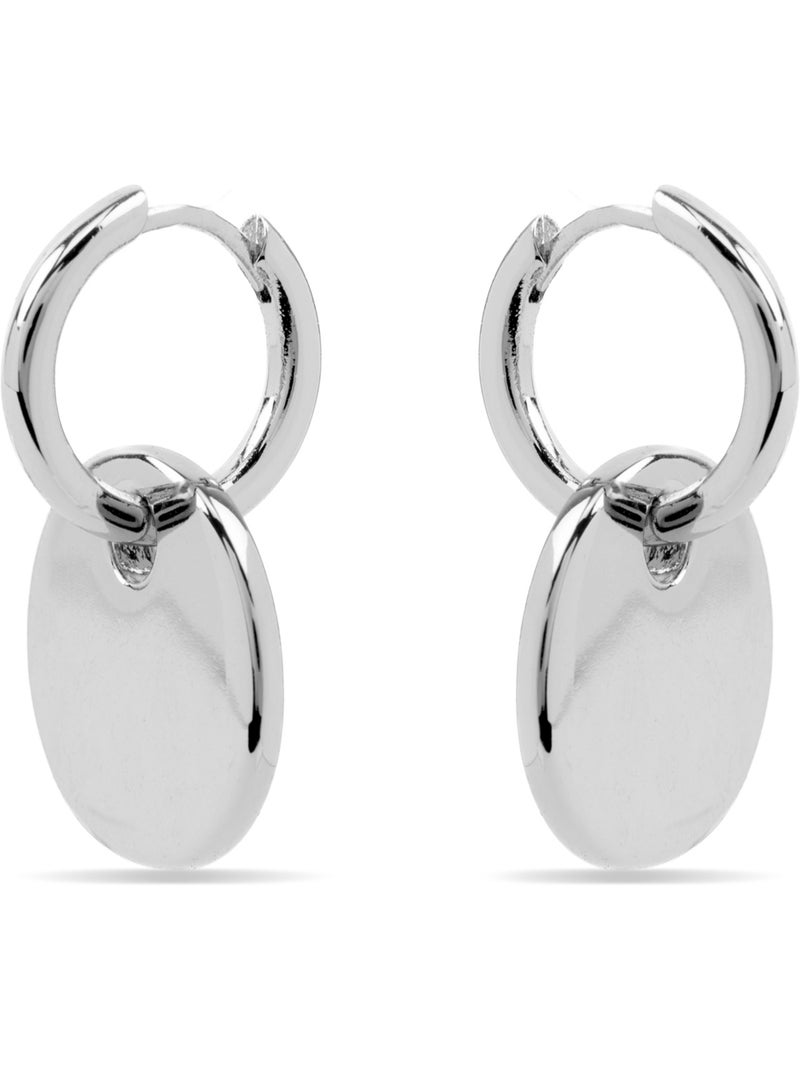 Boucles d'oreilles argentées Luxenter Lieb Gris - Kiabi
