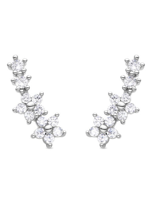 Boucles d'oreilles argentées Luxenter Olea - Kiabi
