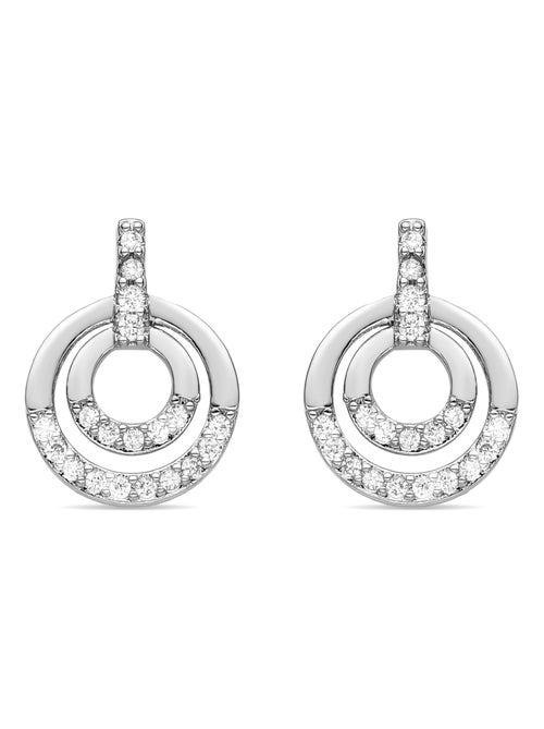Boucles d'oreilles argentées Luxenter Sada - Kiabi